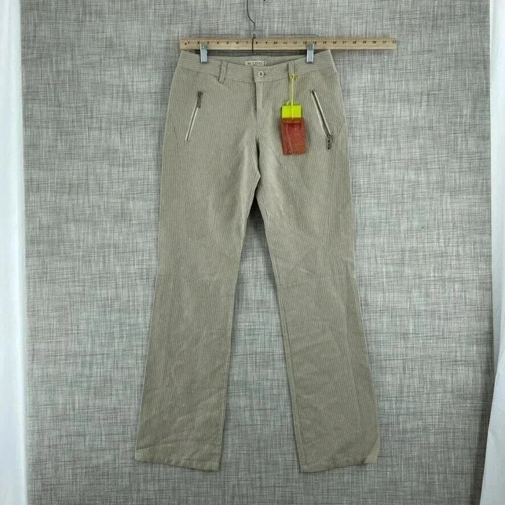 Etro Milano Hemp blend Pants Womens 42 (M) tan 0463